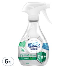 페브리즈 항균플러스 섬유탈취제 산뜻한향 본품, 370ml, 6개