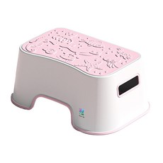 YoGoMoJi 多功能增高防滑浴室防滑安全腳踏凳, 太空粉紅色, 1個