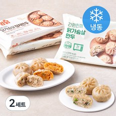 아임닭 닭가슴살 만두 180g x 2개 + 김치만두 180g x 2개 + 숯불갈비맛 만두 180g x 2개 세트 (냉동), 2세트