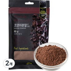 브레드가든 템퍼링이 되어있는 코코아파우더, 80g, 1개입, 2개, 80g