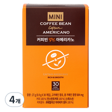 커피빈 캡틴 아메리카노 스틱커피, 900mg, 30개입, 4개