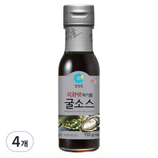 청정원 직화맛 파기름 굴소스, 155g, 4개