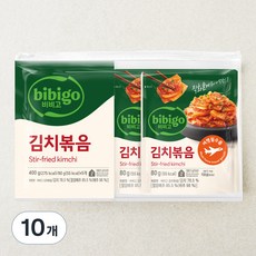 비비고 김치볶음, 80g, 10개