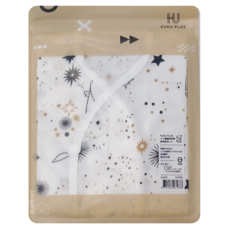 KU.KU Duckbill 酷咕鴨 KUKU PLUS 十二星座反手袖紗布肚衣-1入, 100%純棉，0-6個月, 3~6個月, 十二星座