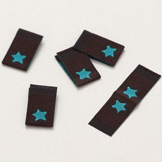 星星圖案標籤, 藍色, 20入