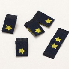 星星圖案標籤, 黃色, 20入