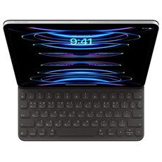 Apple 정품 Smart Keyboard Folio iPad Pro / Air 5세대용, 한국어, 블랙