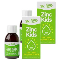 Dr.Line Zinc Kids 液體鋅酸橙味, 2個, 120ml
