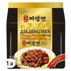 paldo 八道 御膳炸醬麵, Q彈麵條 濃郁炸醬 口感絕佳, 200g x 4包入, 4包