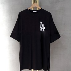 매드시스터 여성용 LA 레이어드 반팔 롱 티셔츠