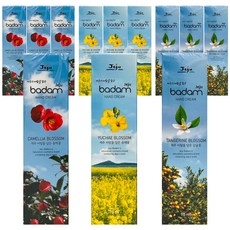 Jejubadam 護手霜 油菜花 70ml+柑橘花 70ml+山茶花 70ml組, 4組, 210ml