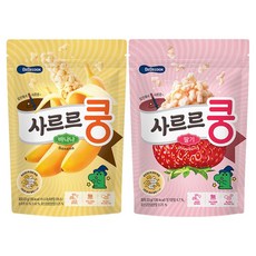 베베쿡 유아용 사르르쿵 딸기 23g 3p + 바나나 23g 3p, 1세트 1세트