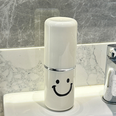 THE ZAKKA Smile 便攜式牙刷盒, 白色, 1個