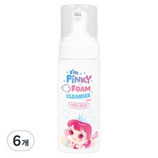 핑크공주 아임핑키 키즈 페이셜 폼 클렌저 산뜻한향, 150ml, 6개