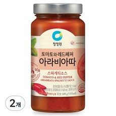 대상 청정원 아라비아따 스파게티 소스, 600g, 2개 2개, 600g