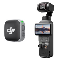 DJI Osmo Pocket 4 오디오 에센셜 콤보 액션캠 + Mic Mini 2 송신기 세트