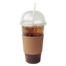 아이엔피 PET 아이스컵 바디 92mm + 돔타공뚜껑 + 홀더 + 빨대 세트, 535ml, 25개, 1세트 25개, 1세트