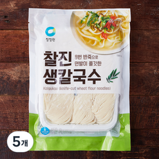 청정원 찰진 생칼국수, 450g, 5개
