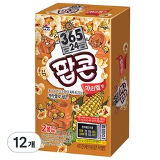 사조 전자레인지용 팝콘 카라멜맛, 80g, 12개
