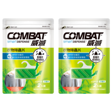 COMBAT 威滅 衣物除蟲片 衣櫃用 吊掛式 6個月長效除蟲, 2包