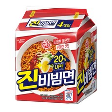오뚜기 진비빔면 156g, 4개