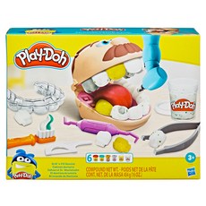 培樂多Play-Doh 鑲金小牙醫遊戲組，培養手指肌肉靈活度，激發孩子的想像力和創造力，內含患者模型、鑽頭、牙套滾筒等, 1組