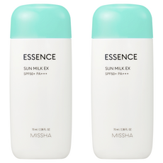 미샤 올 어라운드 세이프 블록 에센스 선 밀크 EX SPF50+ PA+++, 70ml, 2개