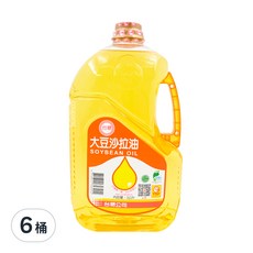 台糖大豆沙拉油，不飽和脂肪酸含量80%以上，經濟實惠，適合煎、煮、炒及製作沙拉, 3L, 6瓶