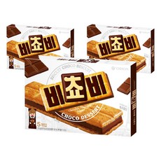 ORION 好麗友 BICHOBI厚巧克力夾心餅乾 5包入, 3盒, 125g