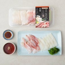 숙성 모둠회 광어 + 밀치, 200g, 1세트