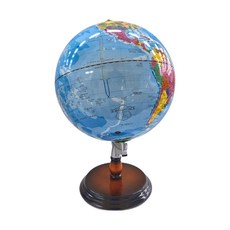 FUN GLOBE 地球儀木座 附燈 12吋 藍色海洋行政, 1個