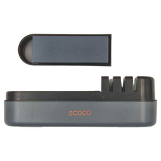ecoco 意可可 時尚四段速磨快鋒磨刀器 ABS/PS/SIC材質 210x50x70mm, 1個