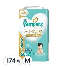 Pampers 幫寶適 日本境內版 黏貼型尿布, M, 174片