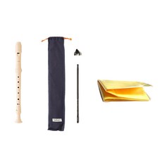 Aulos Soprano Recorder Baroque 303A + Jung, 米色