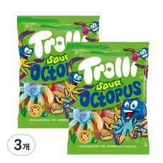 트롤리 사우어 옥토퍼스 젤리, 100g, 3개