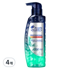 헤드앤숄더 프로페셔널 가려운 두피케어 샴푸, 300ml, 4개