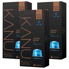 카누 바리스타 머신 전용 캡슐커피 조이풀스노우, 9.5g, 10개입, 3개 9.5g, 10개입, 3개