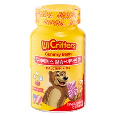 L'il Critters 維他命D3&鈣小熊軟糖 60顆入, 156g, 1罐