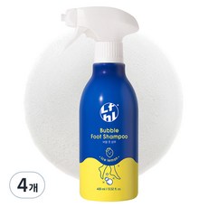 라이프홀릭 버블 풋샴푸 아이스레몬향, 1개입, 4개, 400ml
