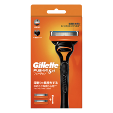 Gillette 吉列 Fusion鋒隱系列 刮鬍刀組，5層刀片，含潤滑，精修刀，彈性感應, 1盒
