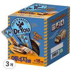 닥터유 오리온 에너지바 투바이트 18p, 468g, 3개