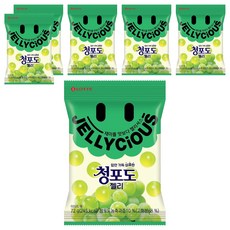 LOTTE 樂天 Jellycious青葡萄軟糖, 72g, 6包