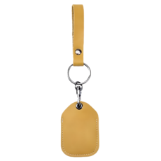 FANCY LIFE 門禁磁扣卡套 方形 黃色 門禁卡保護套 磁扣卡套, 1個