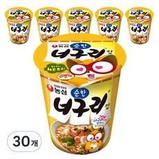농심 순한 너구리 컵라면 63g