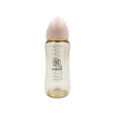 Simba 小獅王辛巴 蘊蜜鉑金PPSU寬口防脹氣奶瓶 3個月以上全齡適用, 栗粉, 360ml, 1個
