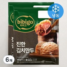 비비고 진한 김치만두 (냉동), 400g, 6개