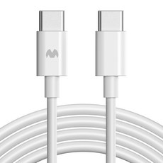 구스페리 c타입 to c타입 60W 고속 충전 케이블, 1m, 화이트, 1개 1m, 화이트, 1개