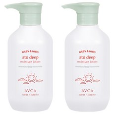아브카 베이비 앤 키즈 아토 고보습 로션 무향, 500ml, 2개 500ml, 2개
