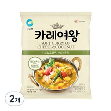 청정원 카레여왕 치즈 앤 코코넛, 108g, 2개