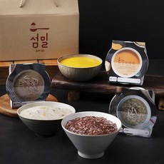 섬밀 초록눈 프리미엄죽 300g x 6종 기프트세트, 1세트